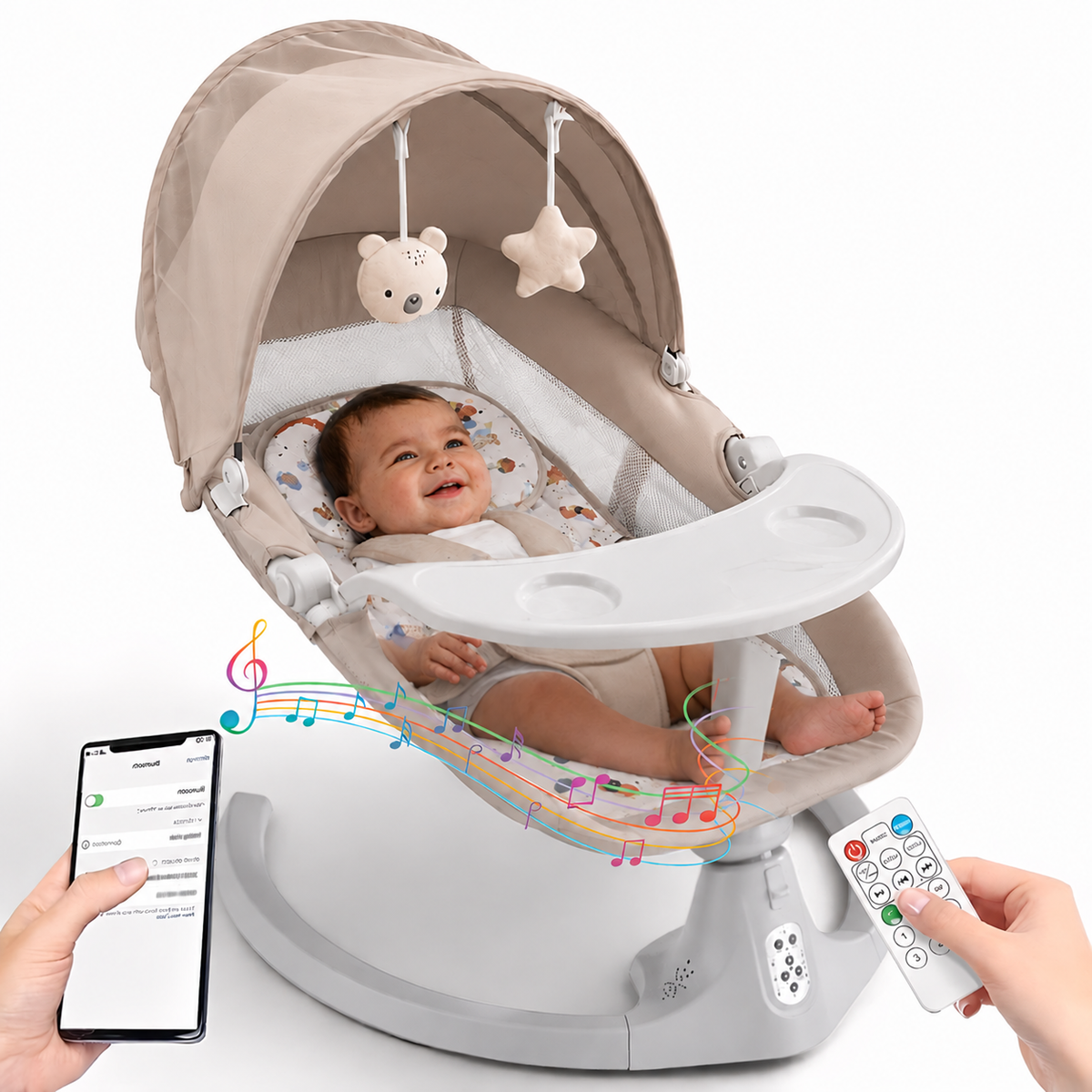 SOFTIES Electric Baby Swing Cradle Automatic Rocker