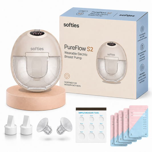 SOFTIES S2 Wearable Breast Pump Electric | Hands Free Pump for Breast Milk