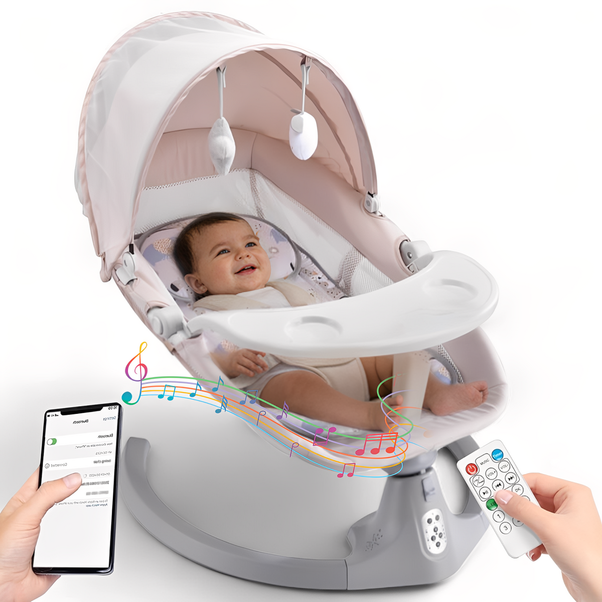 SOFTIES Electric Baby Swing Cradle Automatic Rocker