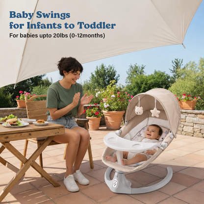 SOFTIES Electric Baby Swing Cradle Automatic Rocker