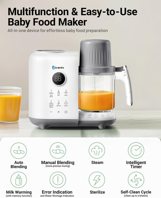 SOFTIES S2 Baby Food Processor, 6-in-1, Stainless Steel