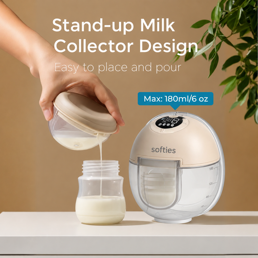 SOFTIES S2 Wearable Breast Pump Electric | Hands Free Pump for Breast Milk