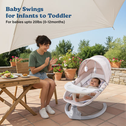 SOFTIES Electric Baby Swing Cradle Automatic Rocker