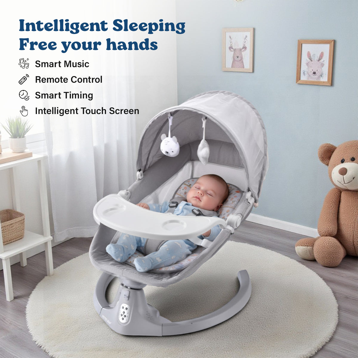 SOFTIES Electric Baby Swing Cradle Automatic Rocker