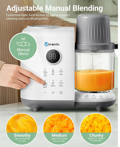 SOFTIES S2 Baby Food Processor, 6-in-1, Stainless Steel