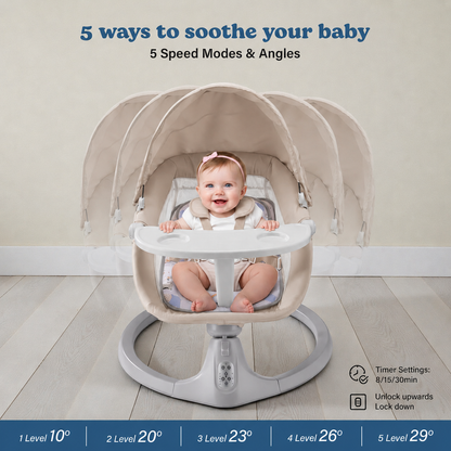 SOFTIES Electric Baby Swing Cradle Automatic Rocker