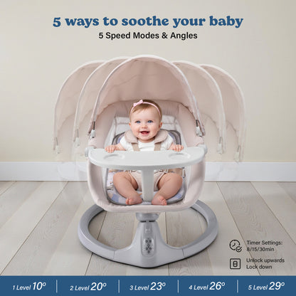 SOFTIES Electric Baby Swing Cradle Automatic Rocker