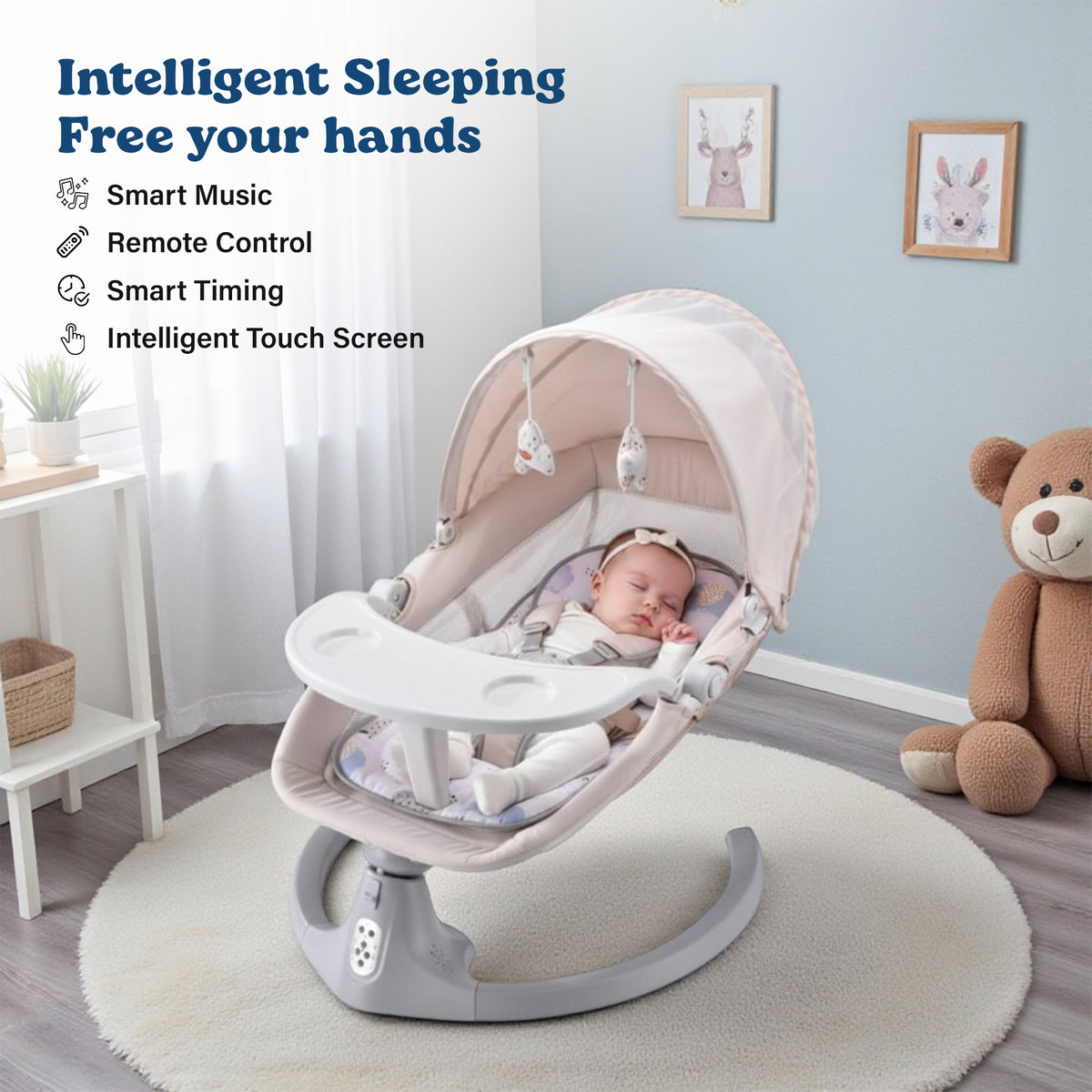 SOFTIES Electric Baby Swing Cradle Automatic Rocker