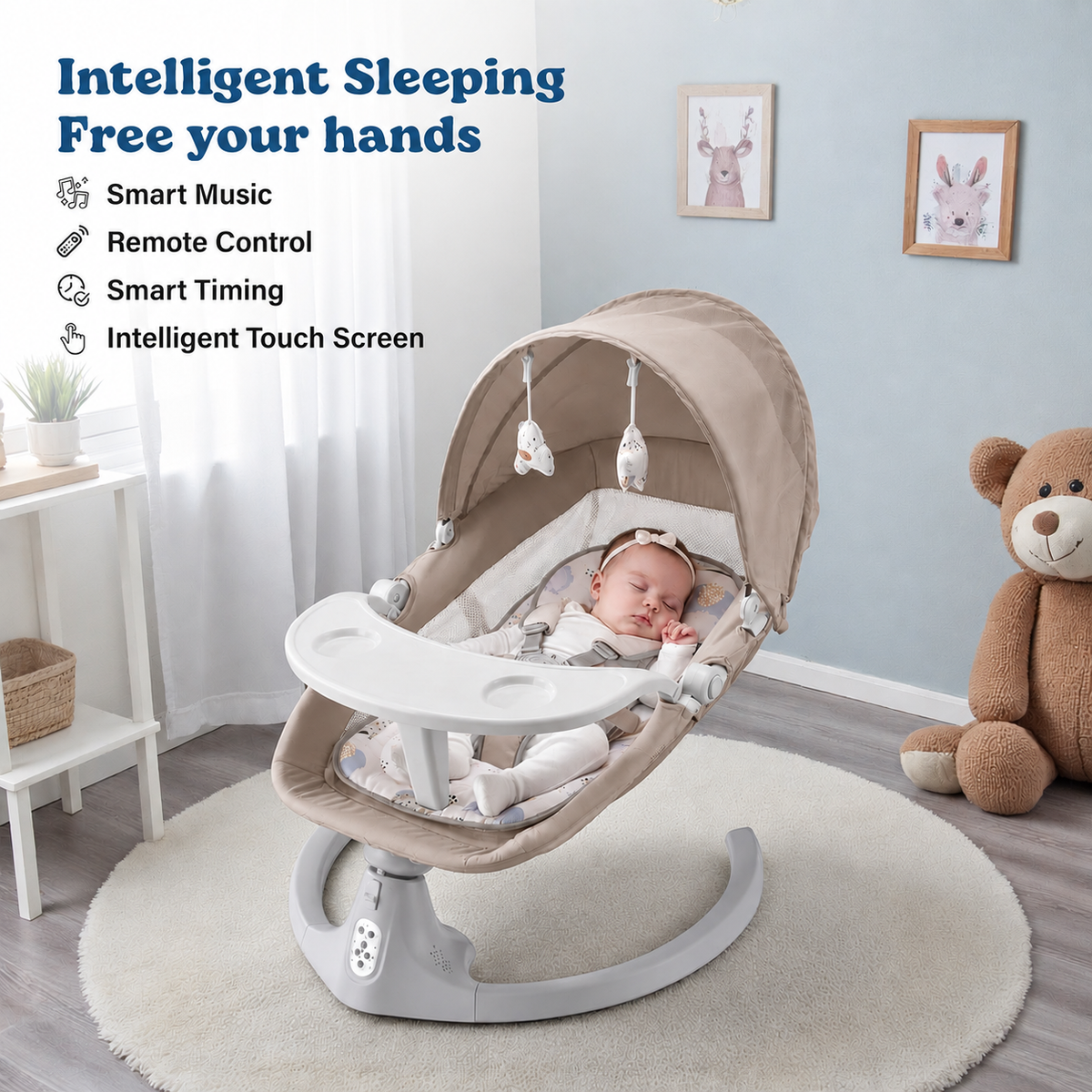 SOFTIES Electric Baby Swing Cradle Automatic Rocker