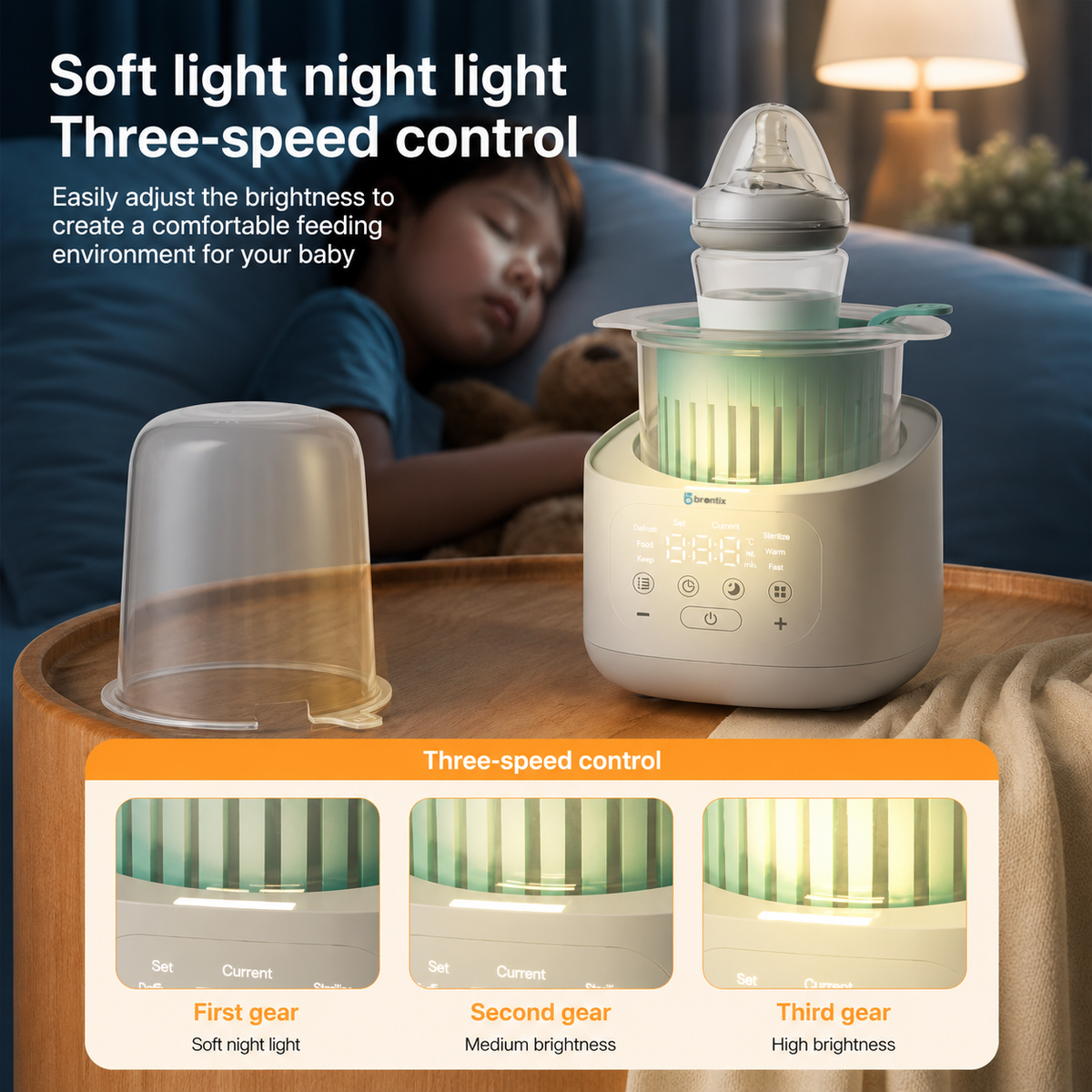 SOFTIES Baby Bottle Warmer & Sterilizer, 10-in-1, BPA-Free